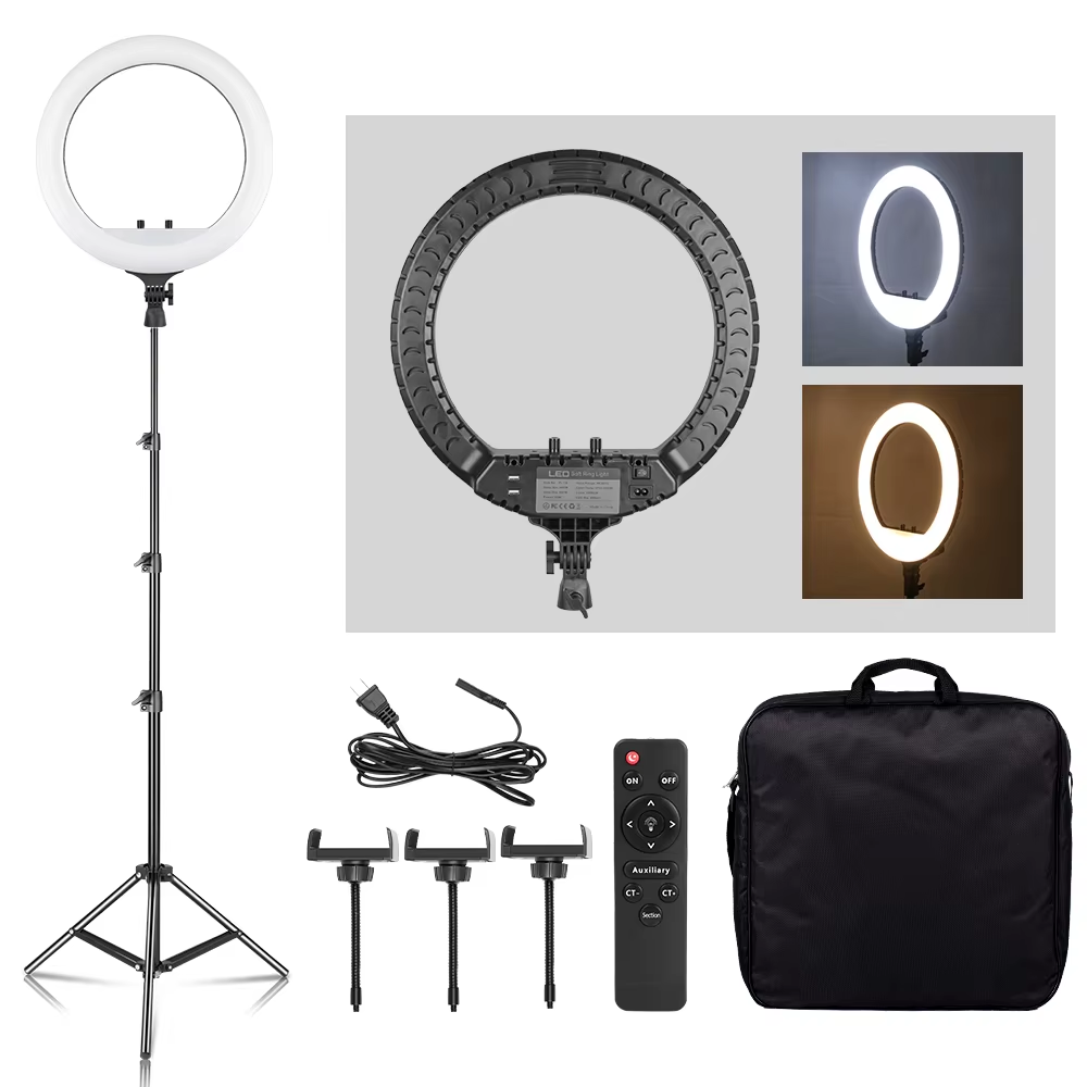 Photography Lighting Youtube - Кольцевой светильник SH, 18-дюймовая светодиодсветодиодный лампа
