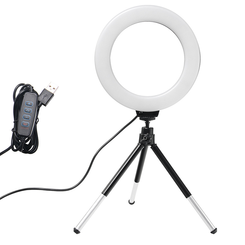 Photography Lighting Overhead - 6-дюймовый кольцевой светильник со штативом, яркий