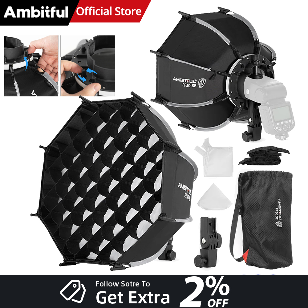 Photography Lighting Box - AMBITFUL PF30/PF40 30см/40см мини-софтбокс-зонт в форме