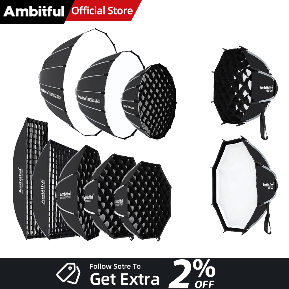 Photography Lighting Box - Софтбоксы AMBITFUL серии Q3/Q7/Q9 с быстрым