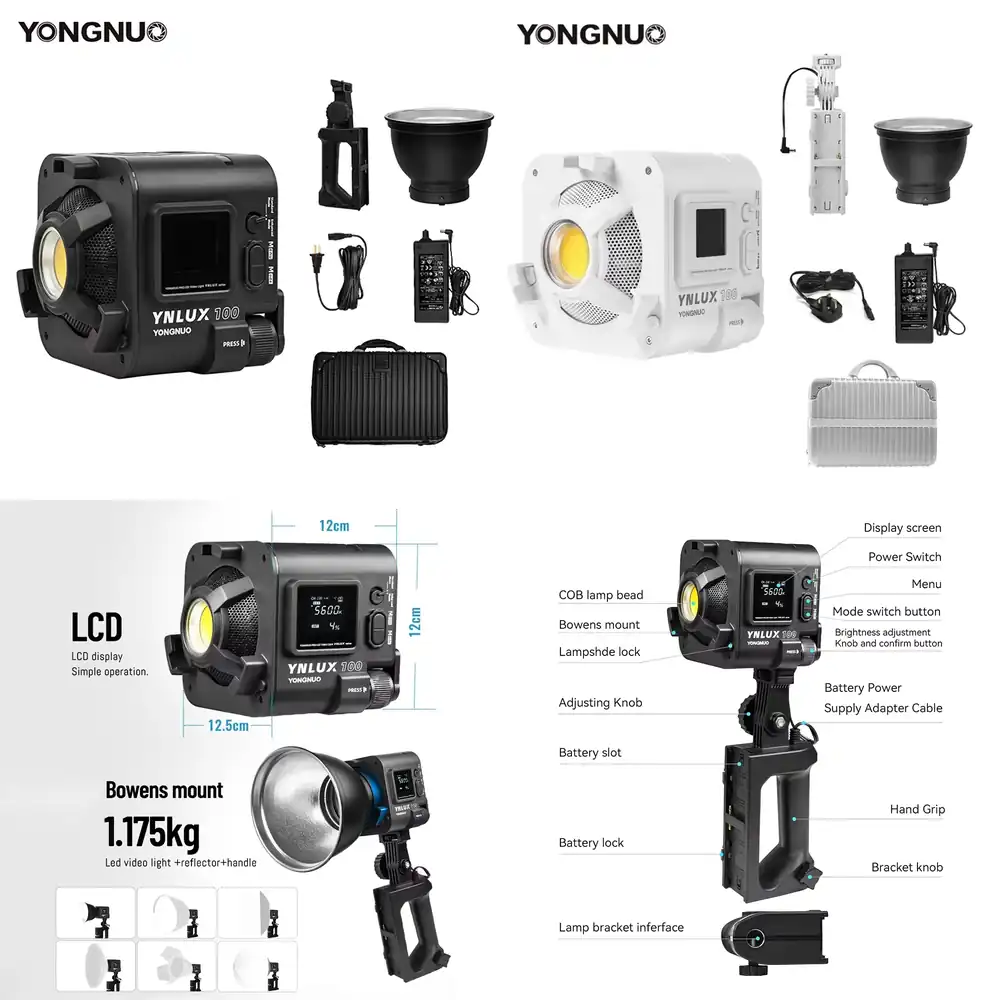 Lighting In Photography Studio - YONGNUO YNLUX100 100W 3200K-5600K Компактный ручной