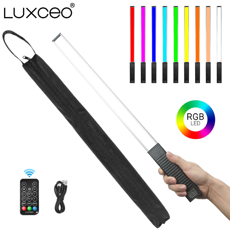 Photography Lighting Youtube - LUXCEO Q508A Ручная RGB видеолампа Светодиодная