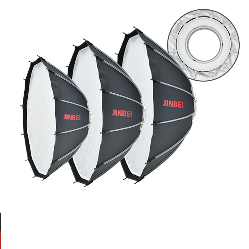 Lighting In Photography Studio - Фотостудийный комплект JINBEI 65: быстрораскладной параболический