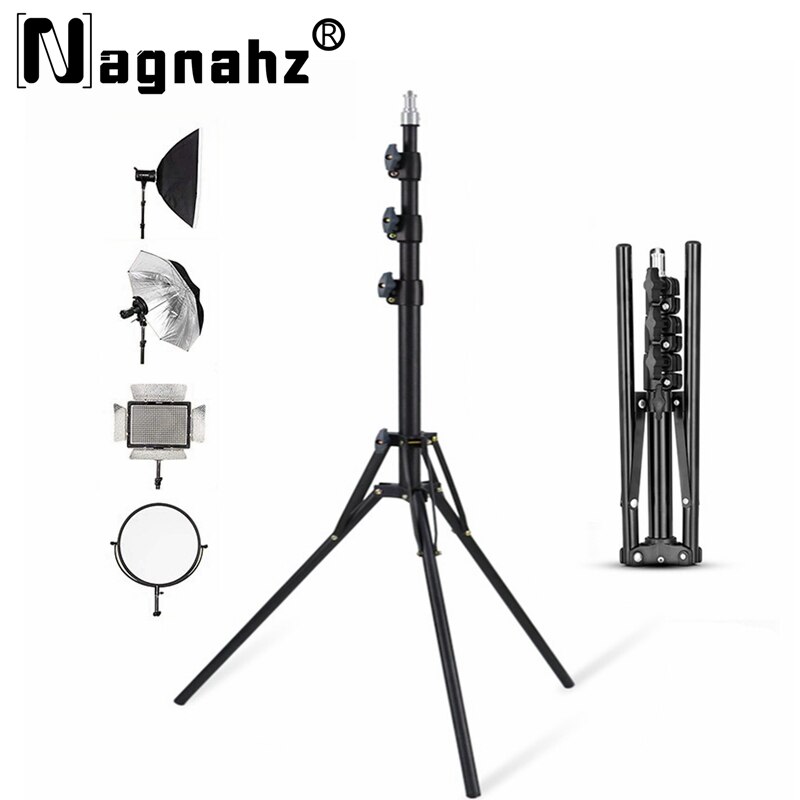 Photography Video Lighting Kit With Adjustable Tripod Stand - Складная портативная стойка для вспышки из
