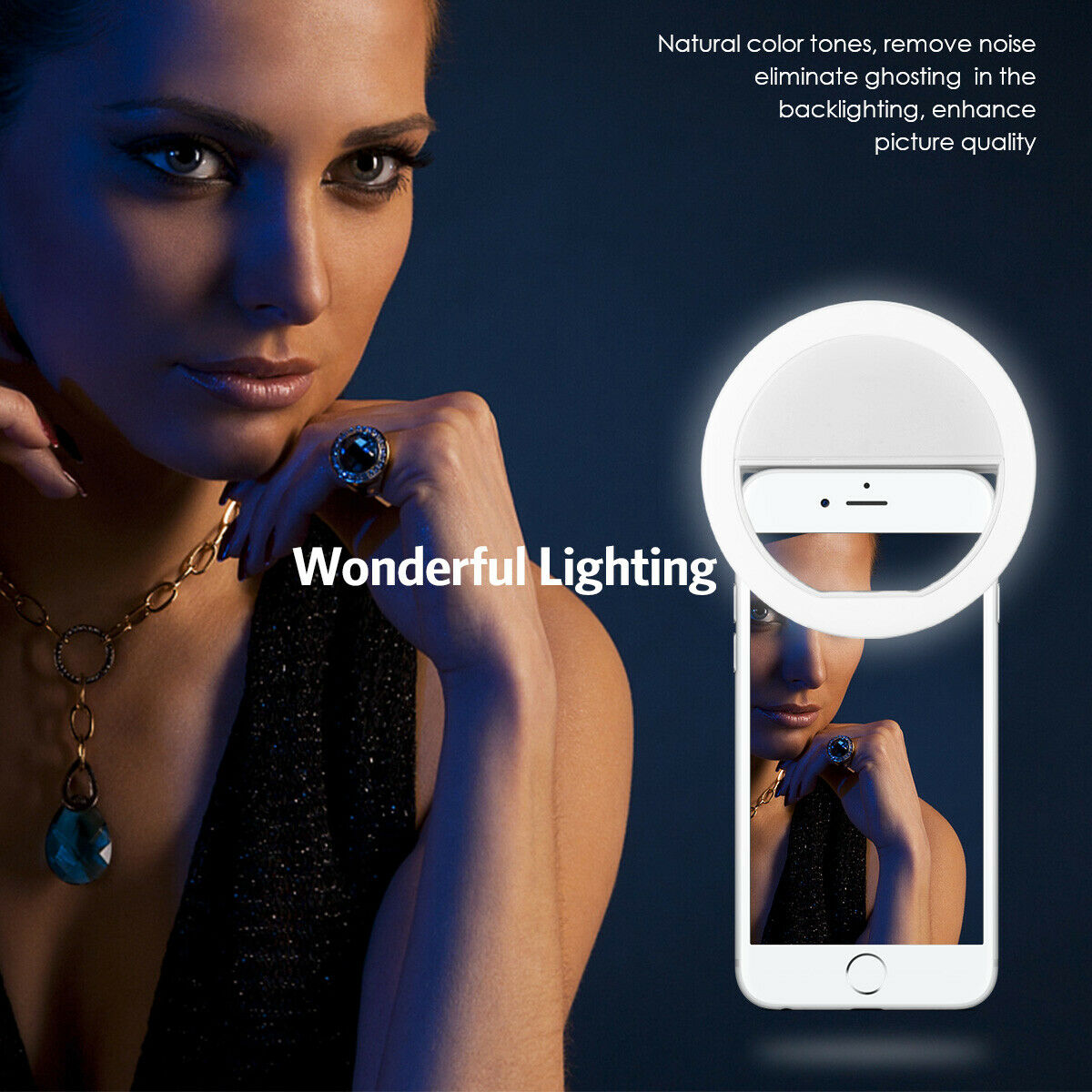 Photography Lighting Overhead - Светодиодная кольцевая лампа для селфи с