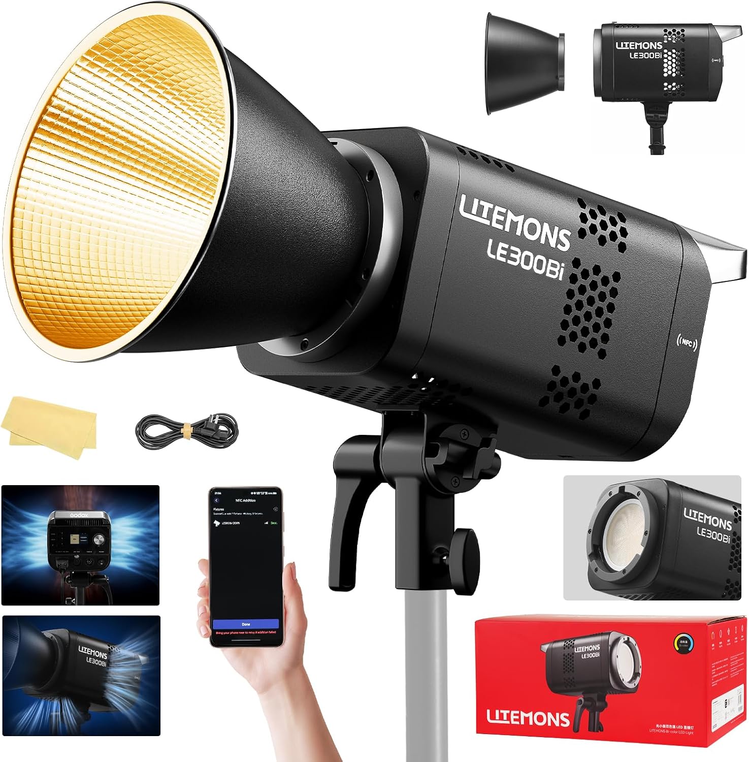 Photography Lighting Youtube - Набор светодиодного освещения RGB для видеосъемки,