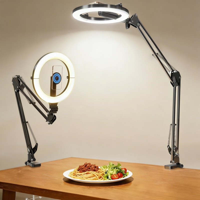 Photography Video Lighting Kit With Adjustable Tripod Stand - Магнитное крепление для телефона с 10-дюймовой