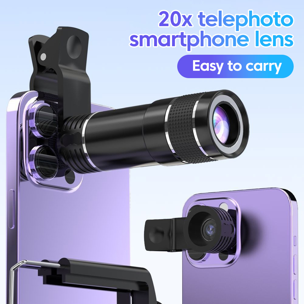 Photography Lighting Definition - Универсальный телеобъектив 20x для телефона, камера