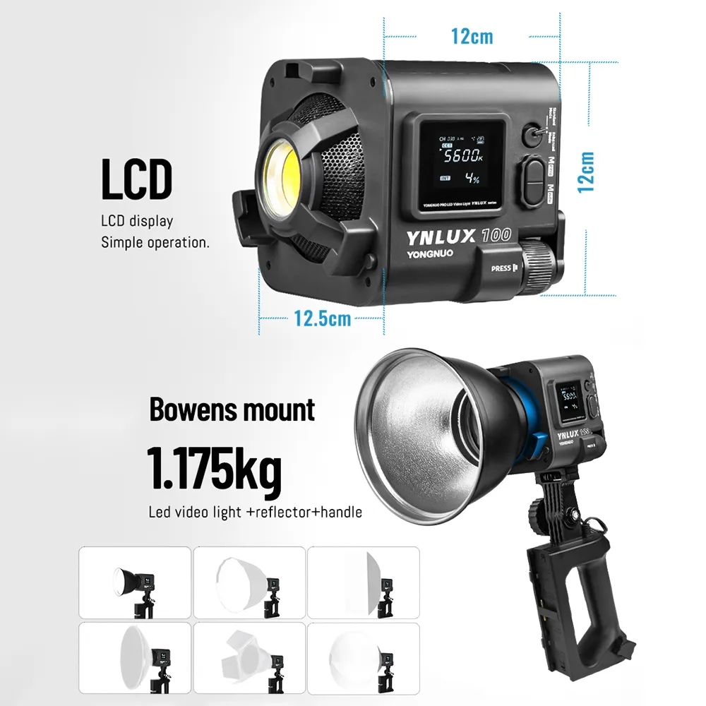 YONGNUO YNLUX100 100W 3200K-56 – обзор и цена Lighting In Photography Studio