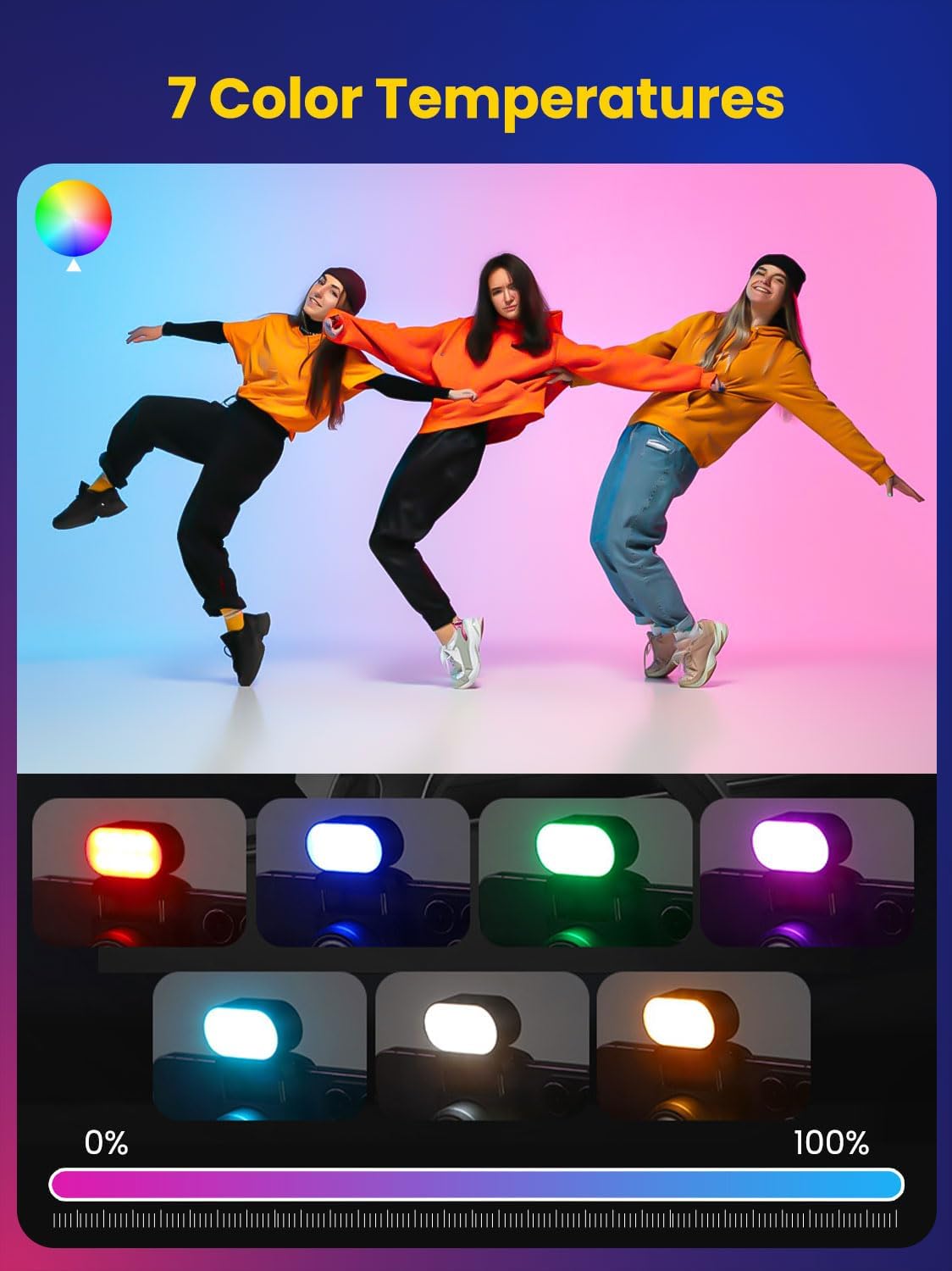 AOCHUAN Mini RGB магнитный зап – обзор и цена Photography Lighting Spotlight