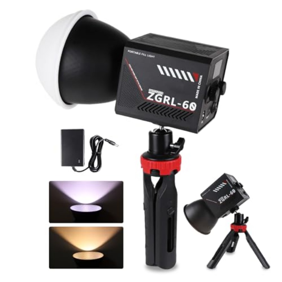 60-ваттный COB LED видеосветил – обзор и цена Photography Lighting Spotlight